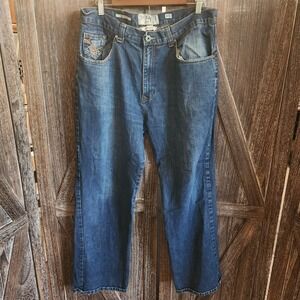 Ecko Unltd‎ Jeans Men's 36x32 Blue Denim Jeans Relaxed Fit Hang Em High Straight